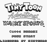 Tiny Toon Adventures - Wacky Sports Title Screen